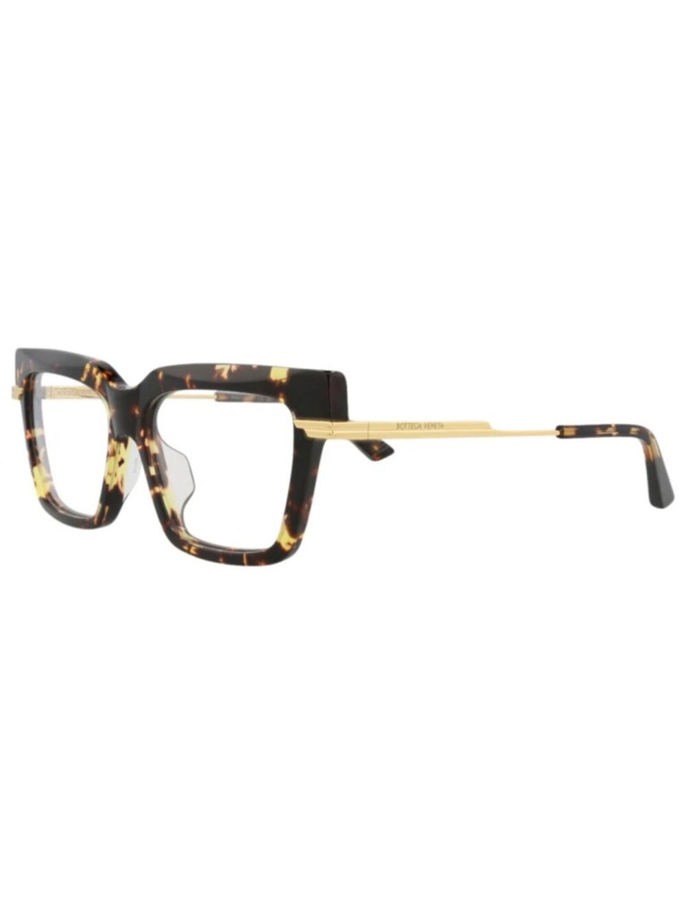 New Bottega Veneta Women's Eyeglasses Square Rectangle Recycled Acetate Frame